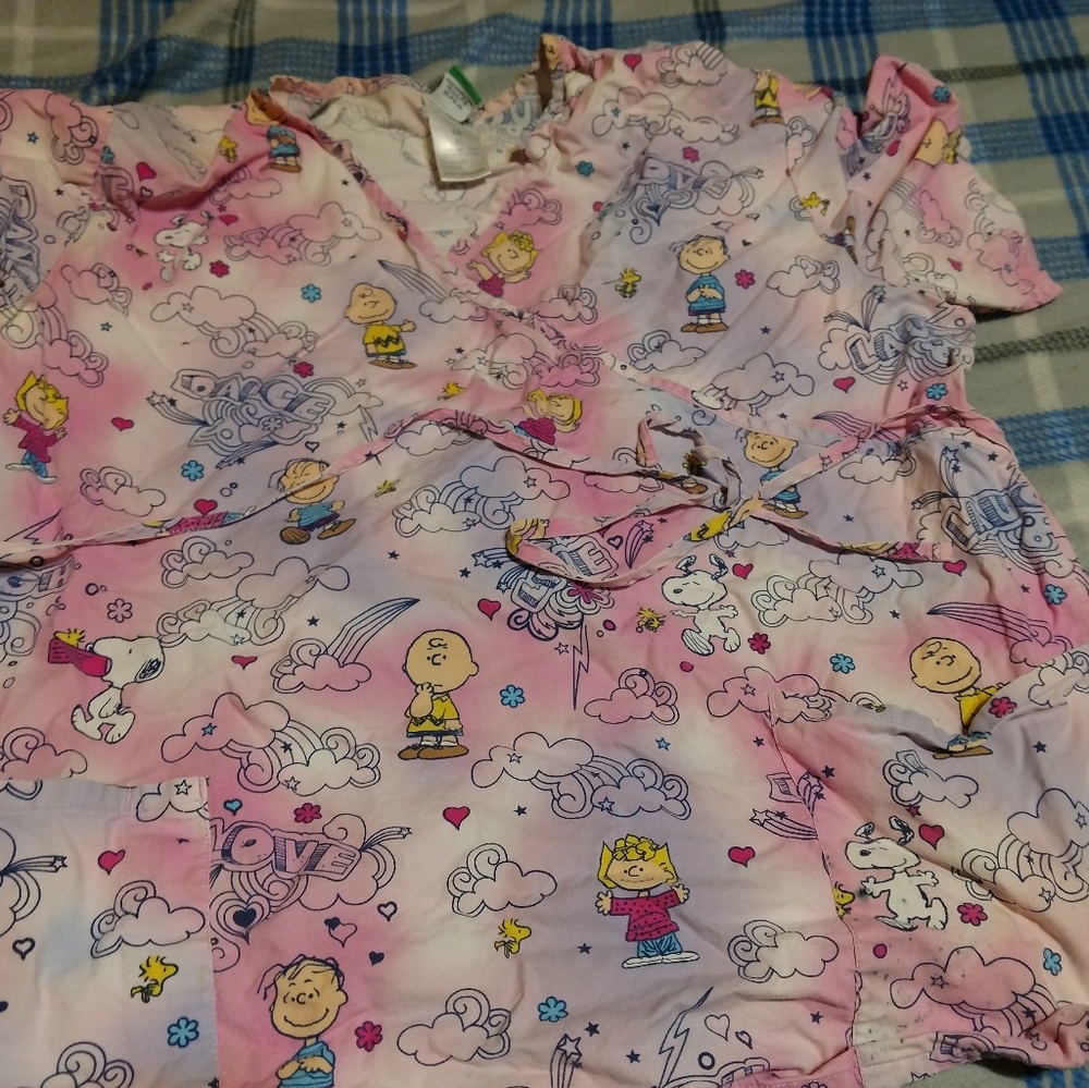 3 scrub tops